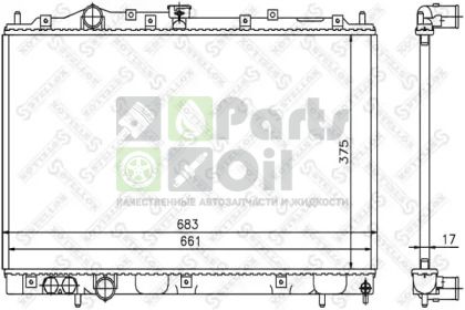 10-25258-SX STELLOX Радиатор, охлаждение двигателя