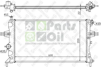 10-25266-SX STELLOX Радиатор, охлаждение двигателя