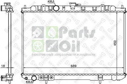 10-25339-SX STELLOX Радиатор, охлаждение двигателя