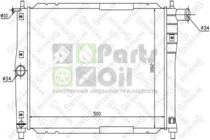 10-25340-SX STELLOX Радиатор, охлаждение двигателя