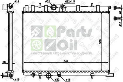 10-25354-SX STELLOX Радиатор, охлаждение двигателя