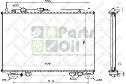 10-25367-SX STELLOX Радиатор, охлаждение двигателя