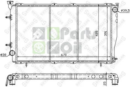 10-25382-SX STELLOX Радиатор, охлаждение двигателя