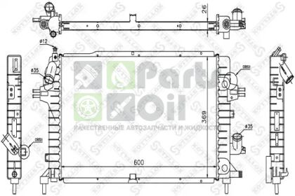10-25388-SX STELLOX Радиатор, охлаждение двигателя