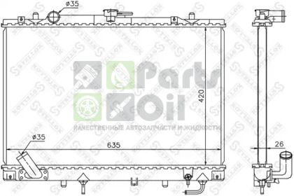 10-25398-SX STELLOX Радиатор, охлаждение двигателя