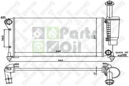 10-25406-SX STELLOX Радиатор, охлаждение двигателя