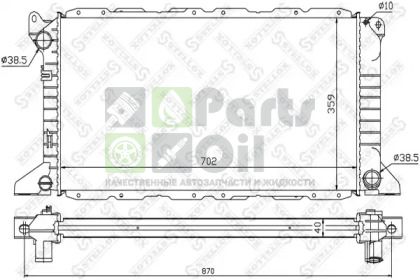 10-25428-SX STELLOX Радиатор, охлаждение двигателя