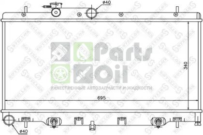 10-25429-SX STELLOX Радиатор, охлаждение двигателя