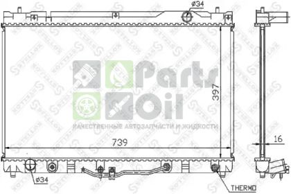 10-25463-SX STELLOX Радиатор, охлаждение двигателя