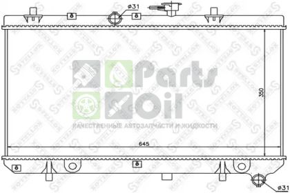 10-25469-SX STELLOX Радиатор, охлаждение двигателя