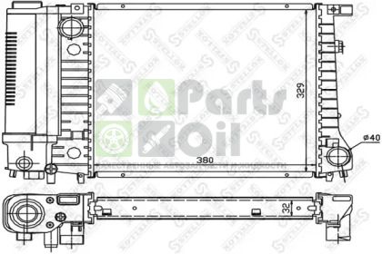 10-25566-SX STELLOX Радиатор, охлаждение двигателя