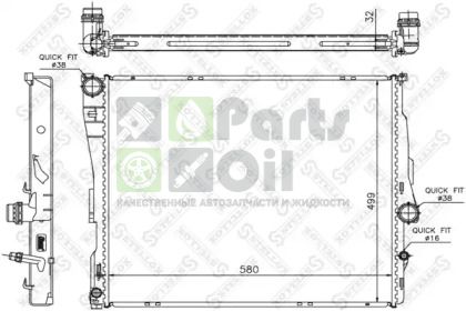10-25589-SX STELLOX Радиатор, охлаждение двигателя