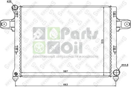 10-25634-SX STELLOX Радиатор, охлаждение двигателя