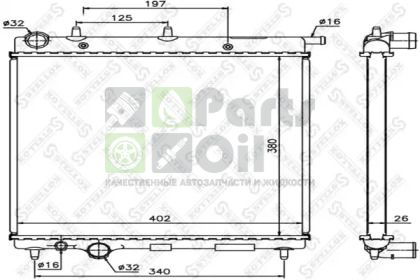 10-25646-SX STELLOX Радиатор, охлаждение двигателя