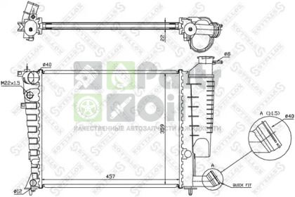 10-25660-SX STELLOX Радиатор, охлаждение двигателя