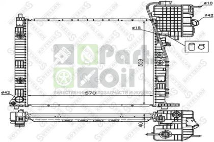 10-25873-SX STELLOX Радиатор, охлаждение двигателя