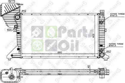 10-25880-SX STELLOX Радиатор, охлаждение двигателя
