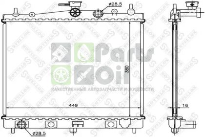 10-25973-SX STELLOX Радиатор, охлаждение двигателя