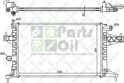 10-25995-SX STELLOX Радиатор, охлаждение двигателя