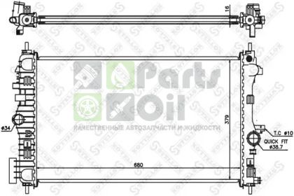 10-26026-SX STELLOX Радиатор, охлаждение двигателя