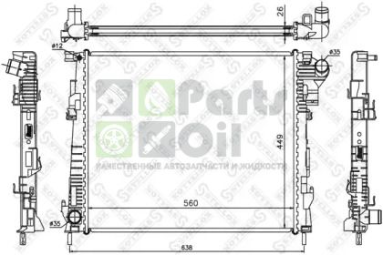 10-26061-SX STELLOX Радиатор, охлаждение двигателя
