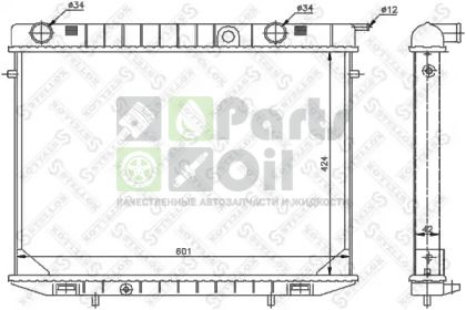 10-26064-SX STELLOX Радиатор, охлаждение двигателя