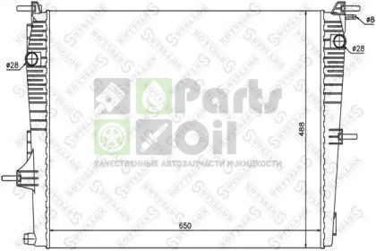 10-26160-SX STELLOX Радиатор, охлаждение двигателя