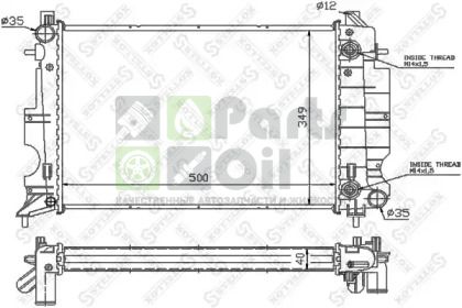 10-26229-SX STELLOX Радиатор, охлаждение двигателя