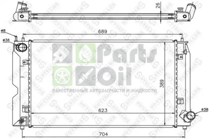 10-26308-SX STELLOX Радиатор, охлаждение двигателя