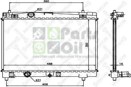 10-26321-SX STELLOX Радиатор, охлаждение двигателя