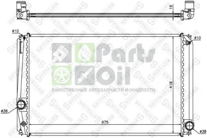 10-26325-SX STELLOX Радиатор, охлаждение двигателя