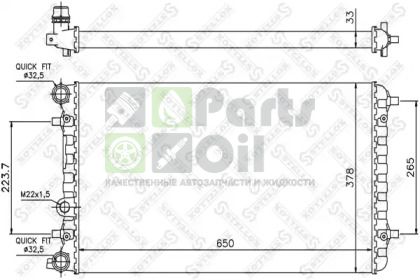 10-26417-SX STELLOX Радиатор, охлаждение двигателя