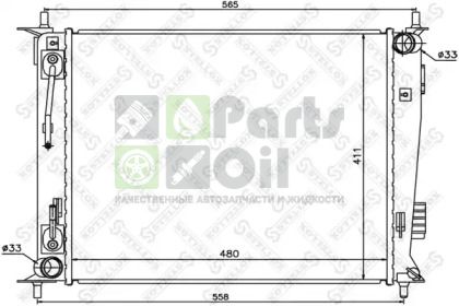 10-26513-SX STELLOX Радиатор, охлаждение двигателя