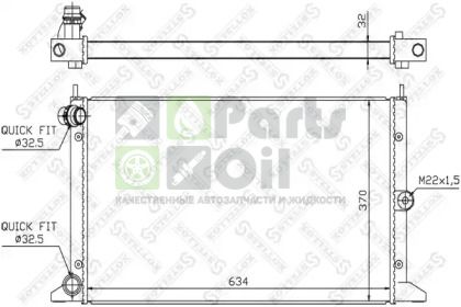 10-26572-SX STELLOX Радиатор, охлаждение двигателя