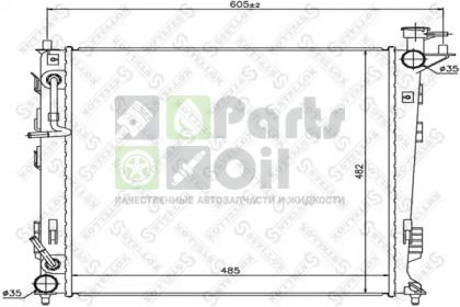 10-26617-SX STELLOX Радиатор, охлаждение двигателя