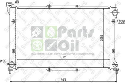 10-26638-SX STELLOX Радиатор, охлаждение двигателя