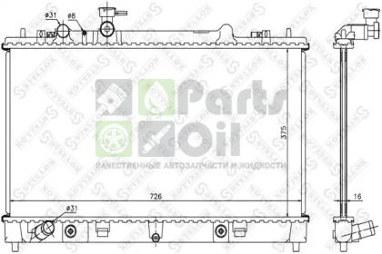 10-26703-SX STELLOX Радиатор, охлаждение двигателя