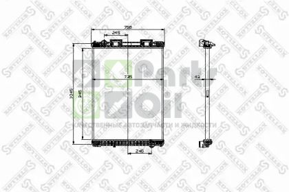 81-03316-SX STELLOX Радиатор, охлаждение двигателя