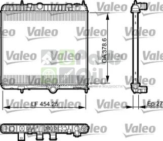735560 VALEO Радиатор, охлаждение двигателя