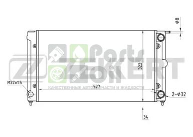 MK-1030 ZEKKERT Радиатор, охлаждение двигателя