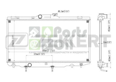 MK-1044 ZEKKERT Радиатор, охлаждение двигателя