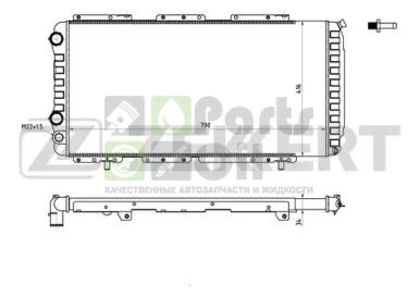 MK-1047 ZEKKERT Радиатор, охлаждение двигателя
