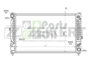 MK-1067 ZEKKERT Радиатор, охлаждение двигателя