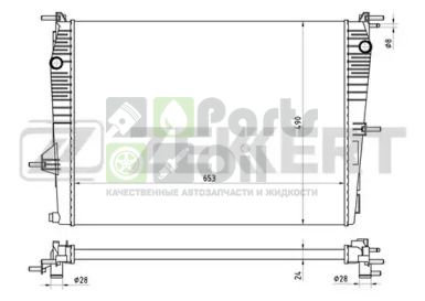 MK-1073 ZEKKERT Радиатор, охлаждение двигателя