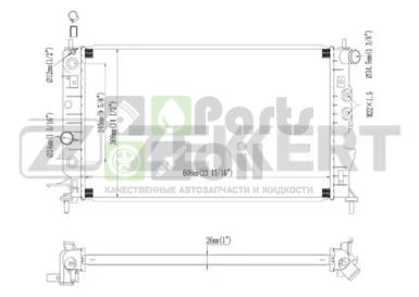 MK-1075 ZEKKERT Радиатор, охлаждение двигателя