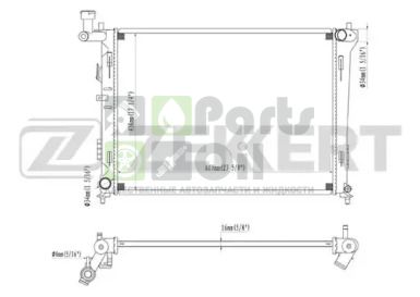 MK-1079 ZEKKERT Радиатор, охлаждение двигателя