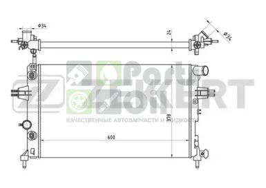 MK-1113 ZEKKERT Радиатор, охлаждение двигателя