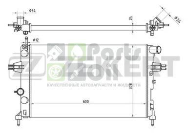 MK-1114 ZEKKERT Радиатор, охлаждение двигателя