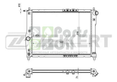 MK-1115 ZEKKERT Радиатор, охлаждение двигателя