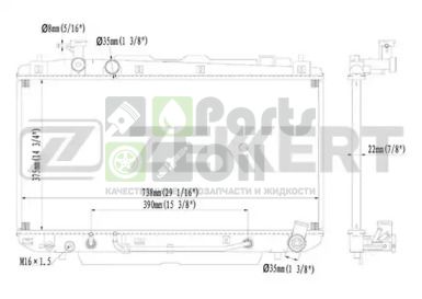 MK-1150 ZEKKERT Радиатор, охлаждение двигателя